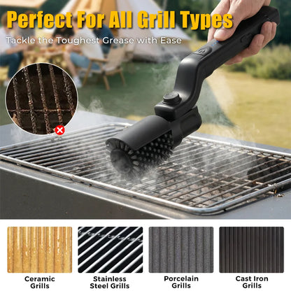 Electric BBQ Grill Brush with 3-Speed Settings