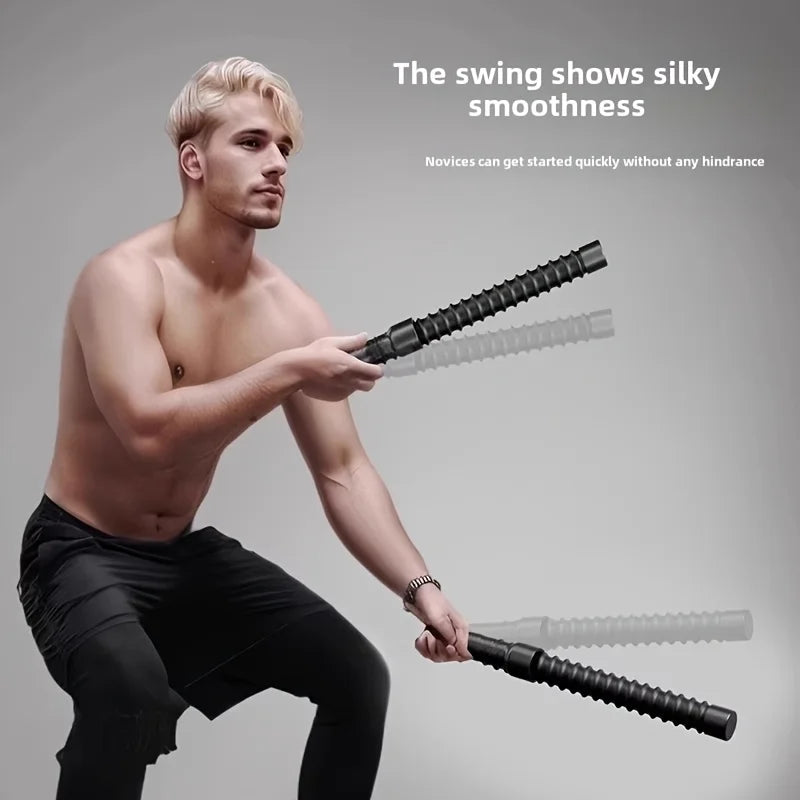 Strength Training Bar Ergonomic Fitness Grip Bar Biceps Triceps Strengthener Spring Arm Strength Expander Arm Muscle Trainer