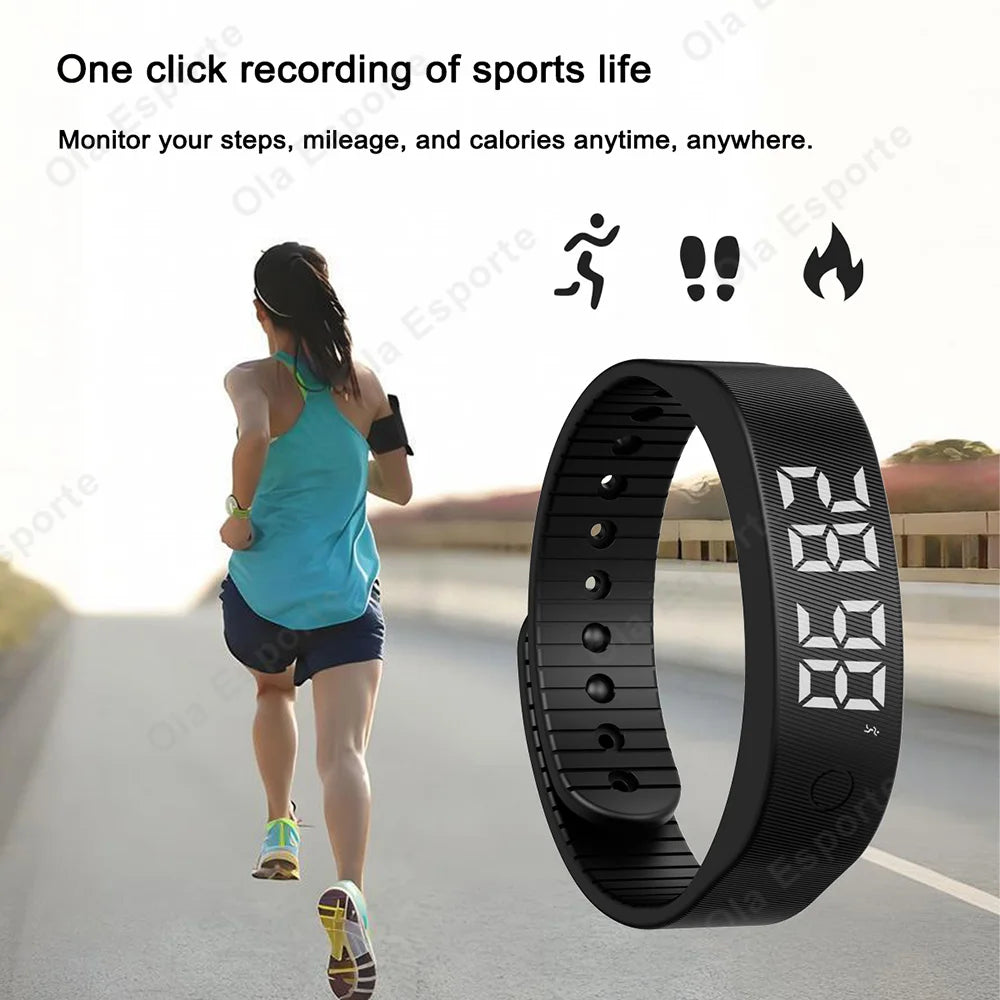 Smart Bracelet Fitness Tracker Step Counter & Sleep Monitor Activity Tracker Pedometer Calorie Counter Alarms Men Women 55020FUD