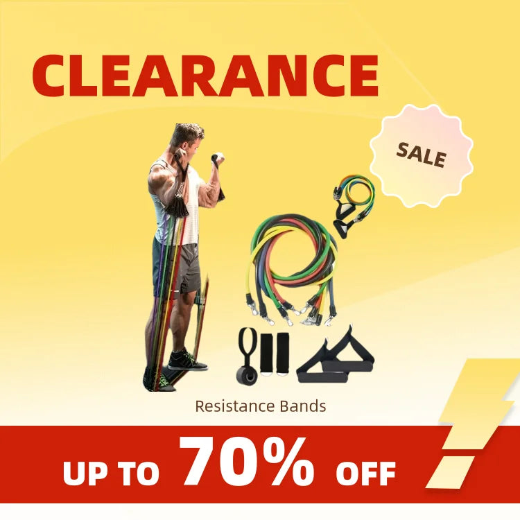 Clearance_11pcs/Set Pull Rope, Resistance Bands, Portable Fitness Equipment, Ankle Strap, Chest Expander, Elastic Exercise Band_