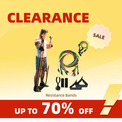 Clearance_11pcs/Set Pull Rope, Resistance Bands, Portable Fitness Equipment, Ankle Strap, Chest Expander, Elastic Exercise Band_